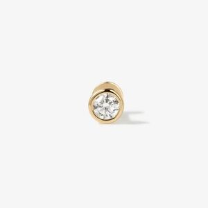 Gold and Diamond Flat Back Studs